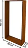 Kaminholzregal Kaminholzständer Holzaufbewahrung 80x30x160 Produktbild-Vorschau 8