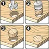 Yato YT-33831, Einzelbild, Bohrer, Holz, Kohlenstoffstahl, Produktbild-Vorschau 4
