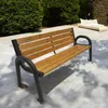 Primario Gartenbank 125 cm Braun Produktbild-Vorschau 1