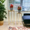 DanDiBo Blumenhocker Metall Gold Rund Blumenständer Produktbild-Vorschau 5