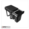 Ekotech Abfallsammler A16S88S Aladin schwarz 2x 8 Liter Produktbild-Vorschau 2