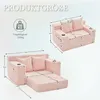 okwish Klappsofa mit 2 Kissen und Becherhalter,Modernes Produktbild-Vorschau 7