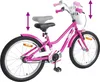 vidaXL Kinderfahrrad 18 Zoll für 5-7 Jahre alt Dunkelrosa Produktbild-Vorschau 6