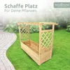 holz4home® Pflanzkasten XL mit Dach aus Tannenholz inkl. Produktbild-Vorschau 2