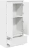 An open white cabinet with shelves and a drawer. Náhled obrázku produktu