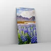 Bild auf Leinwand - Leinwandbild - Berge Wiese Blumen - Produktbild-Vorschau 4