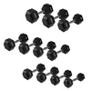 HMS Hexa Pro Kurzhantel 18 kg Hexagon Gummi Schwarz Produktbild-Vorschau 4