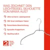 MAWA Light Kleiderbügel, 100er-Set, rutschfest, 42 cm, Produktbild-Vorschau 3