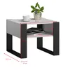 MATKAM Couchtisch KAJA H50 x B60 x T63,6 cm, offene Ablage Produktbild-Vorschau 3
