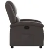 vidaXL Fauteuil relax marron foncé cuir véritable Voir les images du produit 9