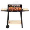 Springos® Holzkohlengrill für Garten mit Rädern – Grill mit Produktbild-Vorschau 6