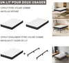 Collage showing a mattress and bed frame, illustrating two usage options for a bed. Voir les images du produit