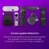 A collection of streaming devices and remotes arranged on a purple background with text below. Voir les images du produit