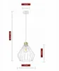 Luxolar Led lampa wisząca z metalowego drutu biało-złota w Podgląd zdjęcia produktu 5