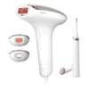 A Philips hair removal device and its accessories are displayed against a white background. Anteprima dell’immagine prodotto