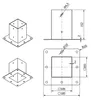 SOTECH Pfostenverbinder-Set 100 x 100 mm schwarz – 4x Produktbild-Vorschau 8