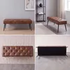 Bank met fluweel en kunstleer, gestoffeerde bank, make-up Productafbeelding-voorbeeld 3