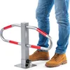 KADAX inklapbare parkeerbarrière, 74 x 46,5 cm, grijs-rood Productafbeelding-voorbeeld 5