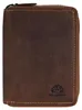 GREENBURRY portafoglio Vintage Zip Around Wallet Brown Anteprima dell’immagine prodotto 1