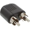 InLine Audio Adapter, 3,5mm Klinke Buchse Stereo an 2x Produktbild-Vorschau 1