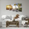 Bild auf Leinwand - Leinwandbild - 5 Teile - Strand Palmen Produktbild-Vorschau 6