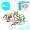 Malplay Elektrische houten treinset, 95 onderdelen: trein, Productafbeelding-voorbeeld 2