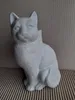 WC-Bürstengarnitur aus Keramik in Form einer Katze weiß Produktbild-Vorschau 2