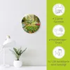 ARTland Glas Wanduhr Funkuhr - schwarzer Zeiger Tulpen Produktbild-Vorschau 3