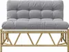 Ławka Ogrodowa Jasnoszary 110 X 75 X 71 Cm Stal Lumarko! Podgląd zdjęcia produktu 4