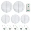 Lampions außen warmweiß 5er Set mit Batterie /Fernbedienung Produktbild-Vorschau 2