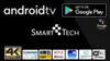 Marketing image for an Android TV with various feature icons. Náhľad obrázku produktu