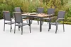 Merxx "Siena" Gartenmöbel Set 7tlg., 6 Stapelsessel, Produktbild-Vorschau 2