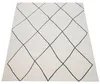 Tapis de salon Skandi à motif losanges, poils courts, clair Voir les images du produit 10