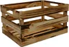 A wooden crate with a burnt finish. Produktbild-Vorschau