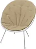 A tan cushion on a silver chair. Produktbild-Vorschau