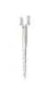 A single metal ground screw with a U-shaped bracket at the top, isolated on a white background. Produktbild-Vorschau
