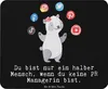 Mr. & Mrs. Panda Mousepad PR Managerin Herz - Schwarz - Produktbild-Vorschau 1