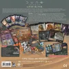 A top-down view of the Dune Imperium Uprising board game components spread out on a sandy surface. Anteprima dell’immagine prodotto