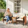 Outsunny Rattan Bistroset 3 teiligesGartenmöbel-Set mit 2 Produktbild-Vorschau 2
