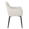 ML-Design 4x Esszimmerstuhl aus Frotteestoff, Creme, mit Produktbild-Vorschau 3