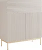 Selsey Linearis - Highboard mit 2 Türen, Klappfach und LED, Produktbild-Vorschau 1