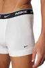 Close-up of men's white boxer briefs with a black Nike waistband. Produktbild-Vorschau