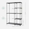 SONGMICS Šatní skříň s tyčí na šaty 112 x 43 x 165 cm Náhled obrázku produktu 4