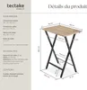 Ensemble de 2 tables d’appoint pliables Phoenix - Bois Voir les images du produit 6