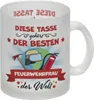 Beste Feuerwehrfrau der Welt Glas Tasse Produktbild-Vorschau 1