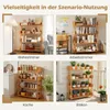 COSTWAY Eckregal mit 4 Ebene, freistehendes Bücherregal mit Produktbild-Vorschau 6