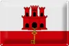 Blechschild Flagge Gibraltar 30x20cm Flag of Gibraltar Produktbild-Vorschau 1