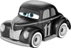 A black toy car with blue eyes and the number 11 on its side. Podgląd zdjęcia produktu
