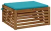 1-teiliges Sitzkissen SOEST 100 % Polyester Türkis Produktbild-Vorschau 2