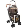 Klappbarer Hundewagen,2 Etagen Hundewagen für Kleine Hunde Produktbild-Vorschau 1